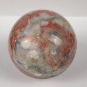 Natural Red Jasper Sphere Polished Ball with Flat Bottom Paperweight